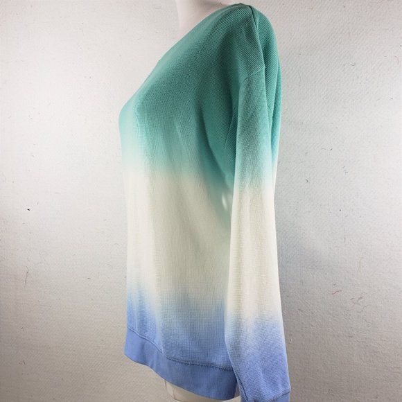 Splendid NWT Loose Fit Dip Dye Thermal Knit Top S - Picture 3 of 11